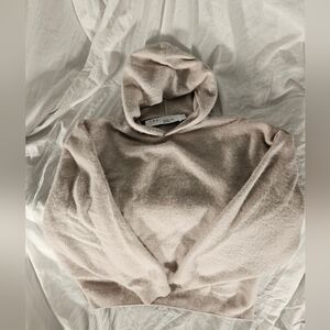 IRO Women's Taupe Sweater Hoodie From A Cashmere Blend